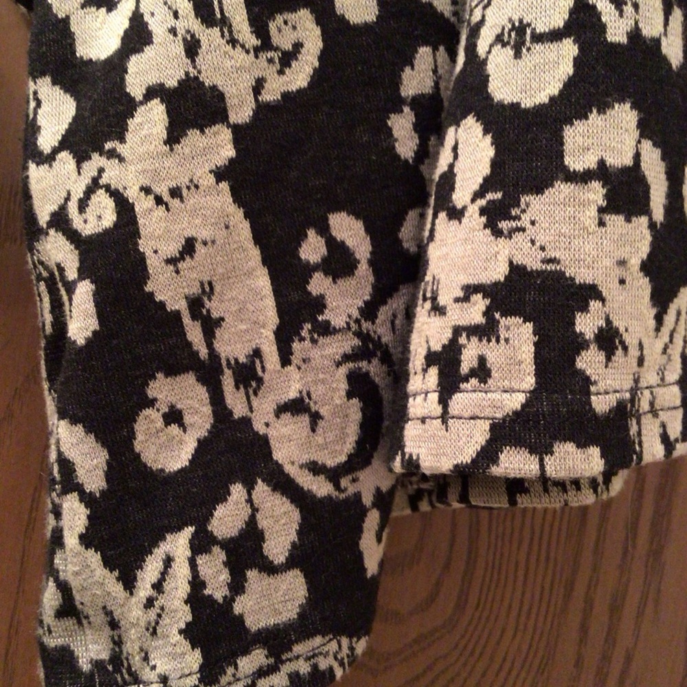 Cut Loose black beige tunic top pockets jersey viscose OS M-XL - Picture 10 of 14